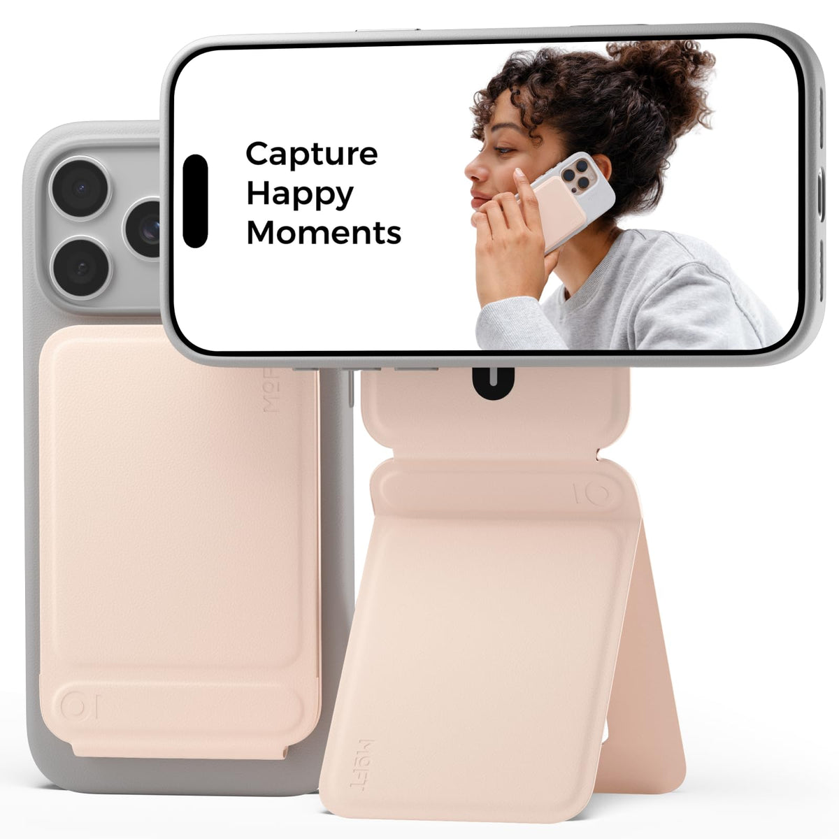 MOFT Phone Tripod Stand & Wallet, NFC Card Holder, Hold 1-2 Cards