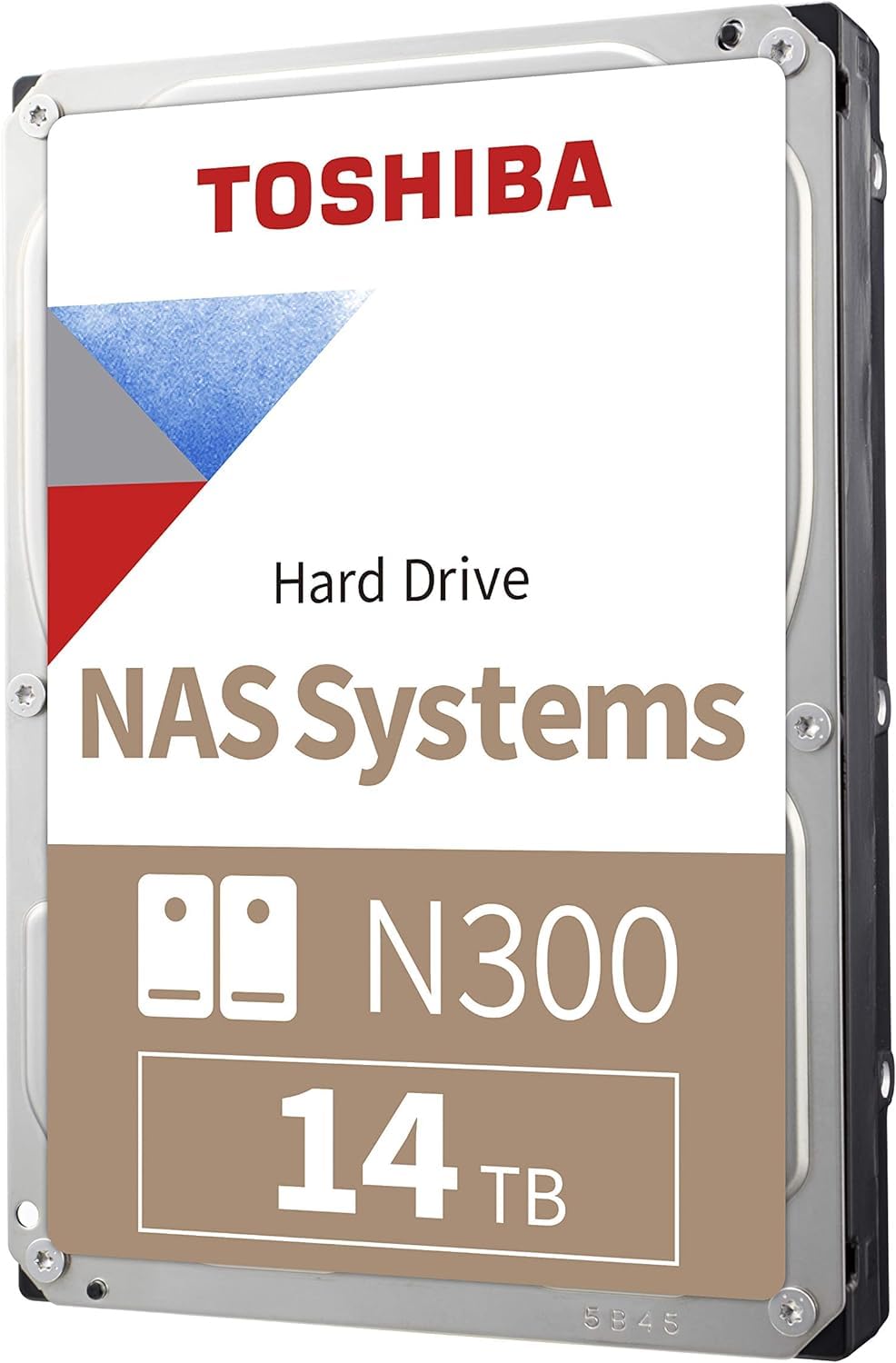 Toshiba N300 PRO 20TB Large-Sized Business NAS (up to 24 Bays) 3.5-Inch Internal Hard Drive - Up to 300 TB/Year Workload Rate CMR SATA 6 Gb/s 7200 RPM 512 MB Cache - HDWG62AXZSTB