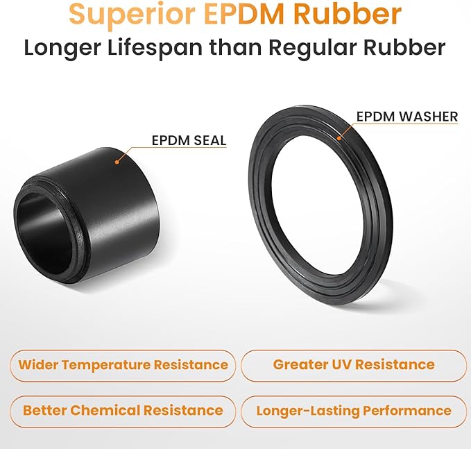 QILIPSU 12pcs 1/2" NPT Cable Gland Waterproof IP68 Nylon Cable Pass Through Cord Grip Connector Strain Relief Wire Grommet