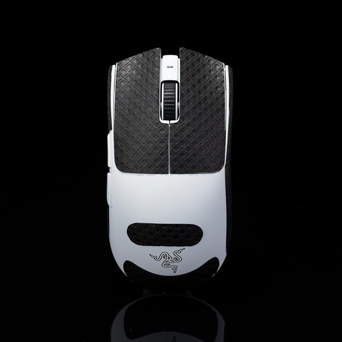 Grip Tape for Razer Viper V3 Pro - Anti-Slip,Enhanced Control, Sweat Resistance,Improves FPS Gaming Grip & Mouse Protection [Pre-Cut] Black Thin