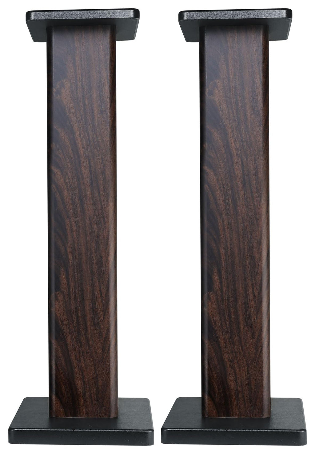 Rockville RHT28D Pair 28" Bookshelf Home Theater Speaker Stands, Dark Wood