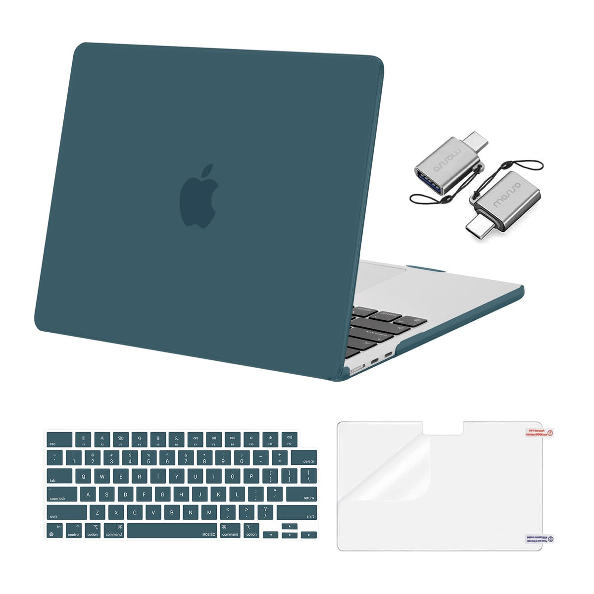 MOSISO Compatible with MacBook Air 13 inch Case M5 2026 M4 M3 M2 2025-2022