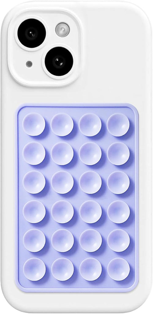 AZXYI Anteel Silicone Suction Phone Case Mount, Silicon Adhesive Suction Cup Phone Mount, Non Slip Sticky Phone Grip for Cellphone, Strong Grip Holder for Selfies and Videos (Baby Blue)