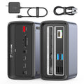 TobenONE Docking Station 3 Monitors, Triple Monitor Docking Station with Single 8K USB-C Video, Dual 4K HDMI, 10Gbps USB A/C, PD 3.0, 100W Power Supply, USB C Dock for Windows/ChromeOS, Dell, HP, ASUS