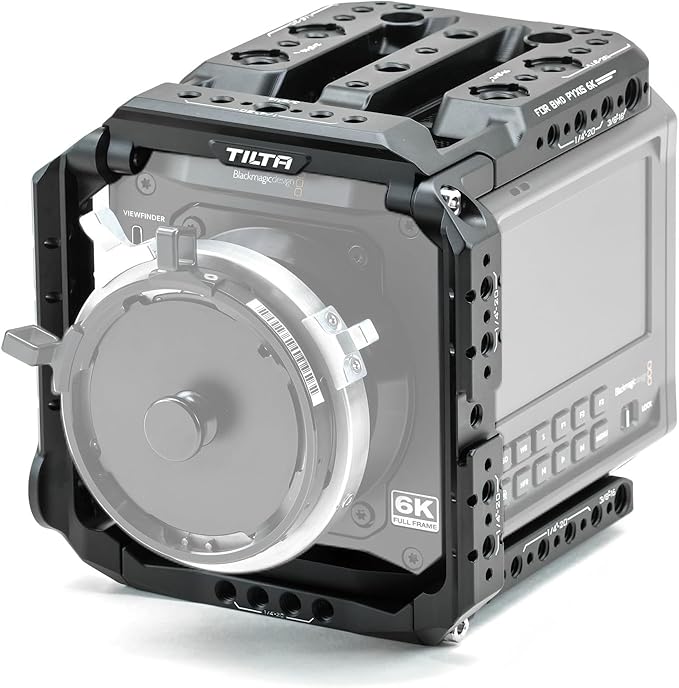 Tilta Camera Cage Compatible with Blackmagic Pyxis 6K/ Pyxis 12K- Includes Full Cage, Quick Release Bottom Plate, and Mini Tool | ES-T21-FCC
