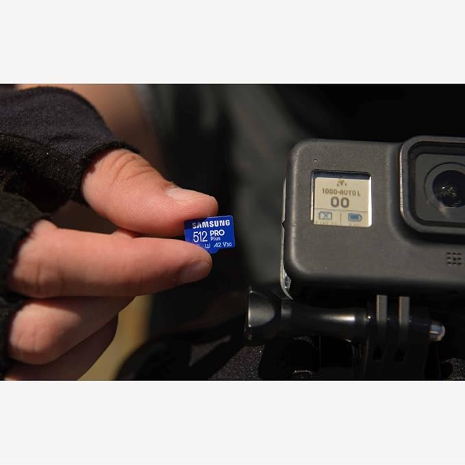 Samsung PRO Plus microSD Memory Card + Adapter, 256GB microSDXC, Up to 180 MB/s, Full HD & 4K UHD, UHS I, C10, U3, V30, A2, for Android Smartphones, Tablets, GoPRO, and DJI Drone (MB MD256SA/AM)