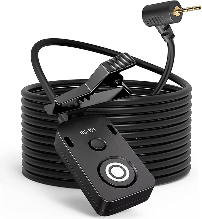for Panasonic Cable RC301-L1 Remote Camera Small Shutter Release Remote Control 196.8 "Extended Cable Remote Wired Button GH3 GH4 GH5 GH6 S5 S5II G85 G9 GXL S1R -114(RC301-L1 GH 196.8in/5m)