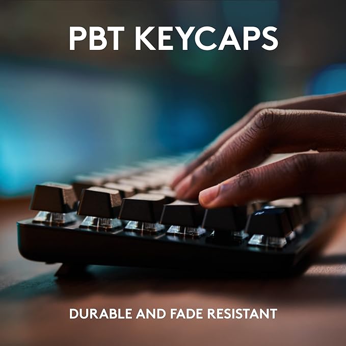 Logitech G413 TKL SE Mechanical Gaming Keyboard - Compact Backlit Keyboard with Tactile Mechanical Switches, Anti-Ghosting, Compatible with Windows, macOS - Black Aluminum
