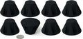 Speaker Isolation Feet – 8-Pack 1.5" Bigfoot Rubber Pads by Hudson Hi-Fi – Non-Adhesive, Anti-Vibration Feet for Turntables, Subwoofers, Amplifiers – 50 Duro, Non-Skid Audio Bumpers