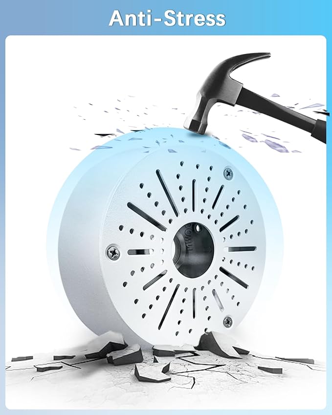 WEILAILIFE 【Compatible Almost All Cameras Type】 Universial Camera Junction Box Metal Universal Bullet Security Camera Junction Box Mount Bracket, Metal Indoor/Outdoor Camera Junction Box