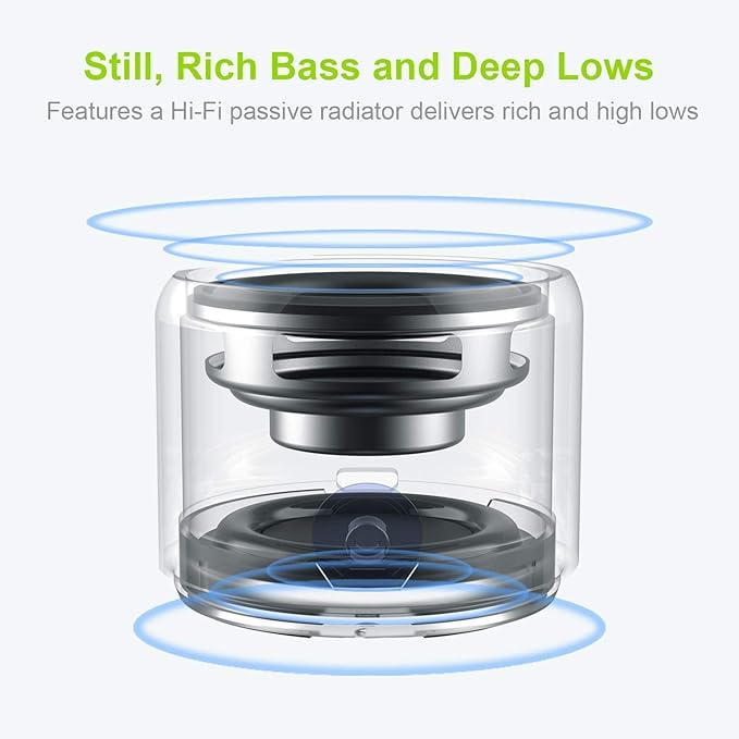 EWA A106 Portable Mini Bluetooth Speaker, Enhanced Bass and High Definition Sound, Portable Design, for iPhone, iPad,Nexus,Laptops and More (Rosegold)