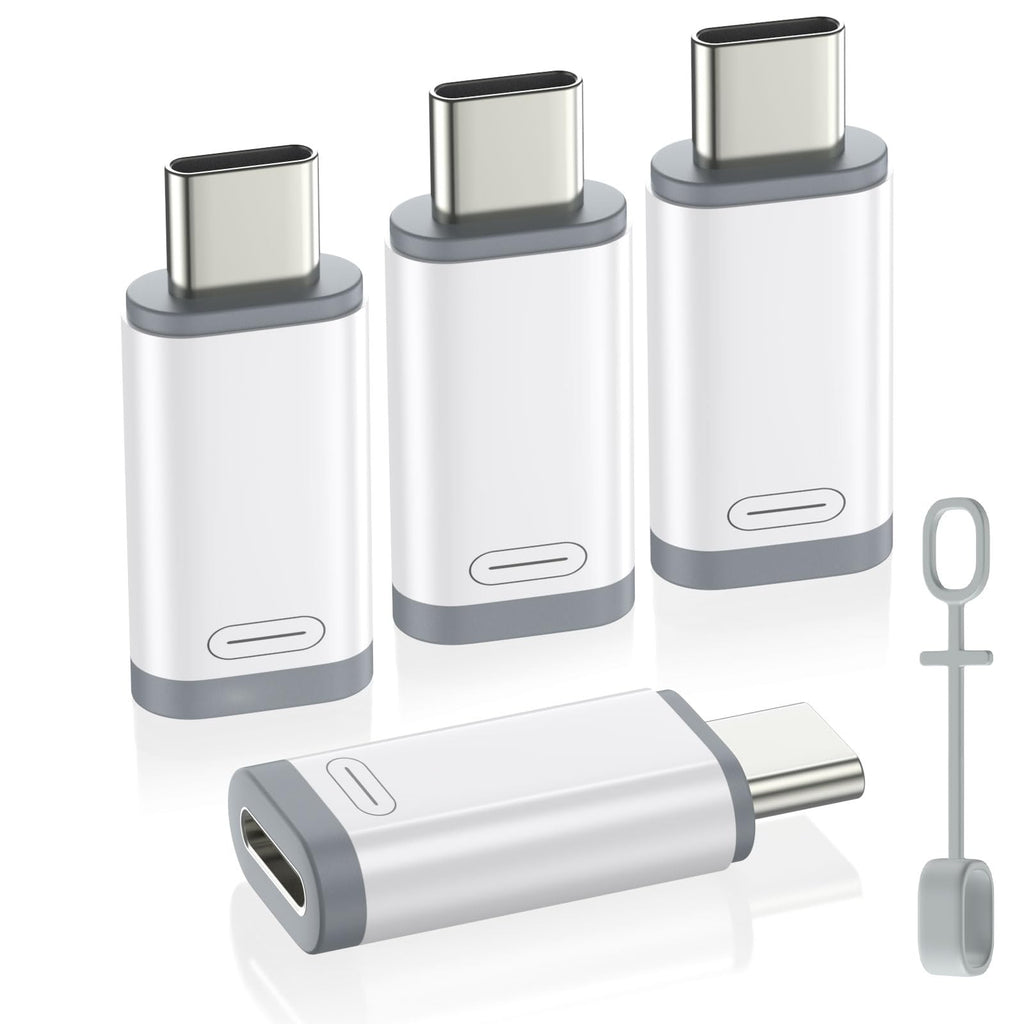 MoKo Lightning to USB-C Adapter for iPhone 17 16 15, Charge Only, 4 PCS