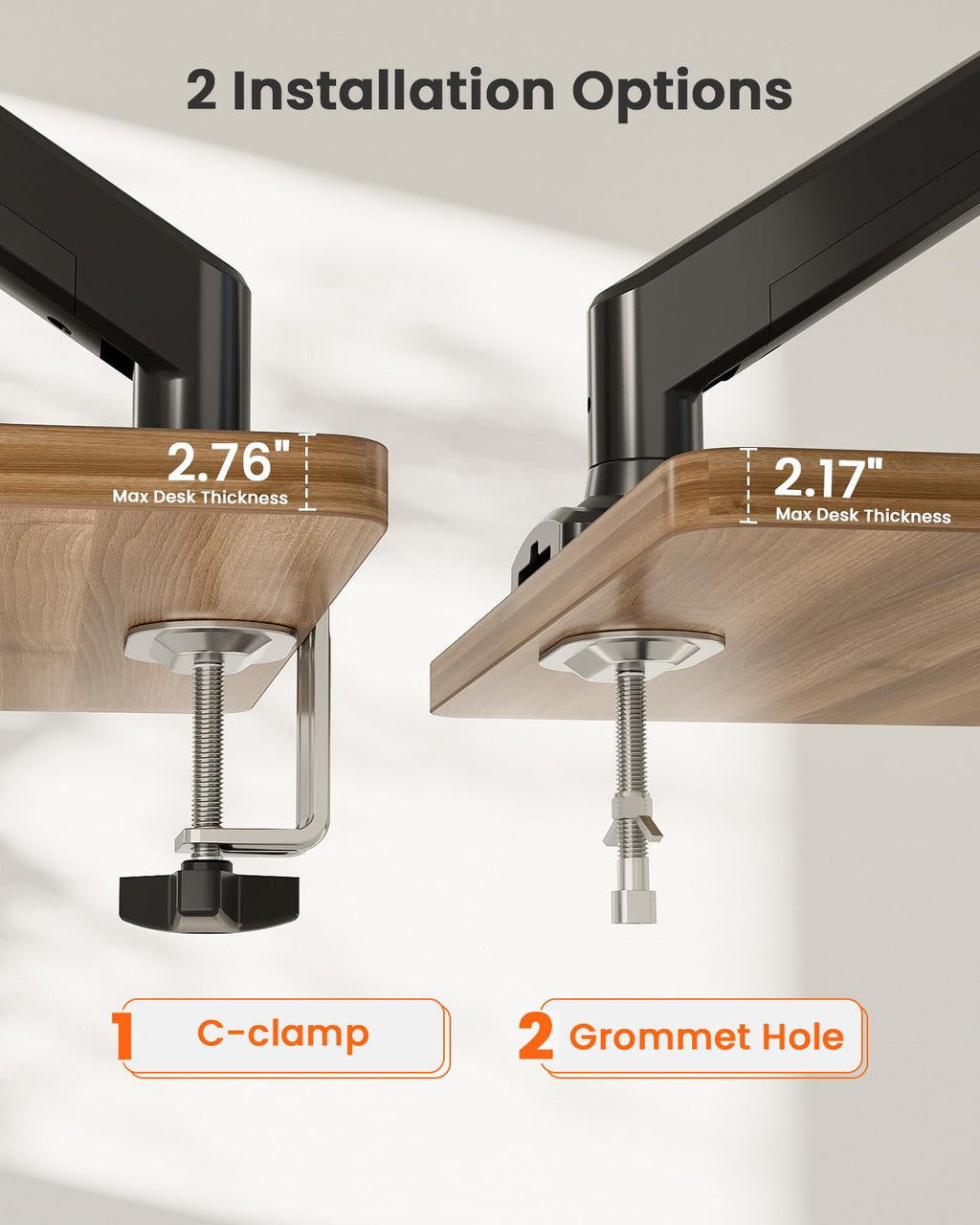 ErGear Single Monitor Arm for 13-36 Inch Screens, 22 lbs Capacity