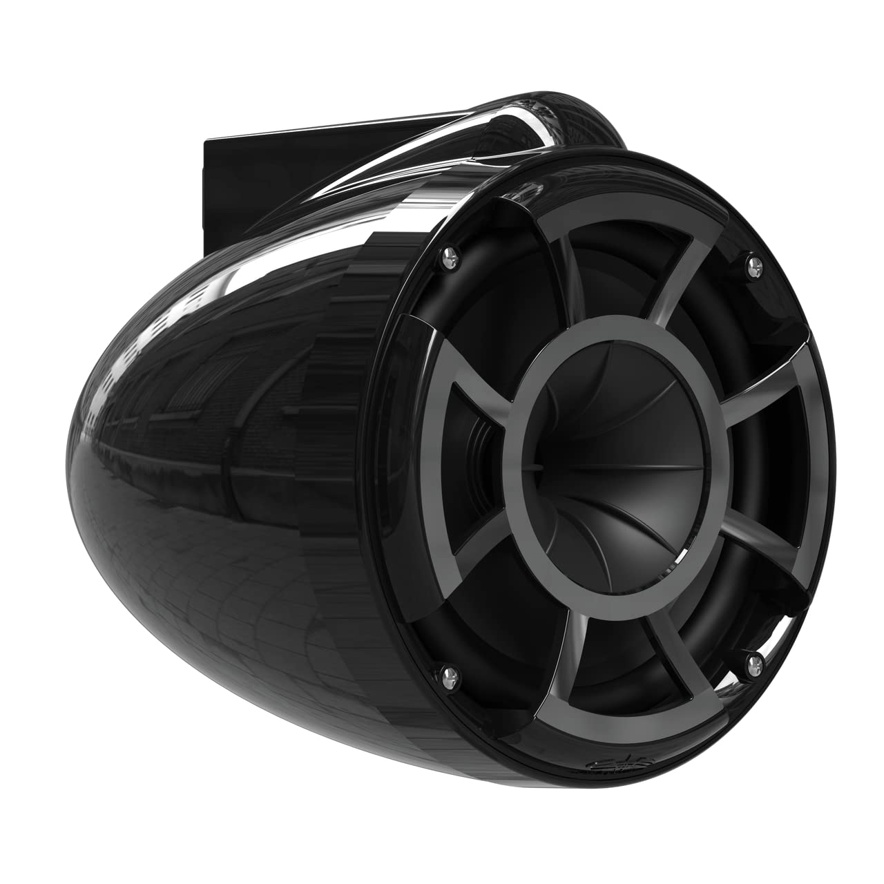 Wet Sounds Rev 8 Black V2 Revolution Series 8" Black Tower Speakers w/Fixed Clamp