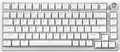 YUNZII B75 Mechanical Keyboard,75% Layout with Knob,Hot Swappable RGB Backlit Gasket Mounted, Creamy Typing, Double-Shot PBT Keycaps,Cherry Profile,for Win/Mac (White, Milk V2 Linear Switch)