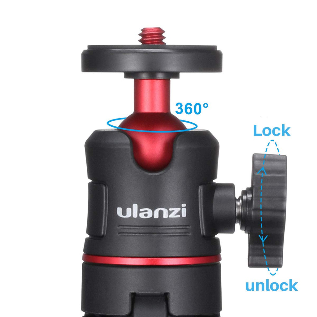 ULANZI MT-08 Extension Pole Tripod, Mini Selfie Stick Stand Handle Grip for Cell Phone iPhone Pro Max Android Luna Pocket Xtra Muse Canon Sony ZV-1 A6400 A6600 Cameras Video Recording/Vlogging