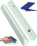 3 in 1 Silicone Laptop Stand, Keyboard Riser for Ergonomic Typing/Reading, Portable Laptop Cooling Stand, for Home Office School and Travel, Oval Base, Macaron Green