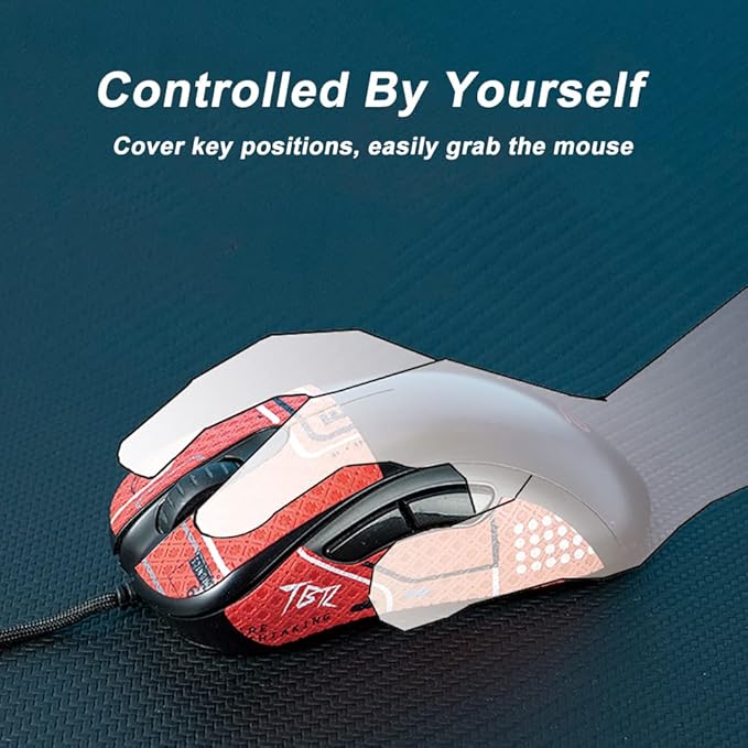 Grip Tape for Razer Viper V3 Pro - Anti-Slip,Enhanced Control, Sweat Resistance,Improves FPS Gaming Grip & Mouse Protection [Pre-Cut] CS Black