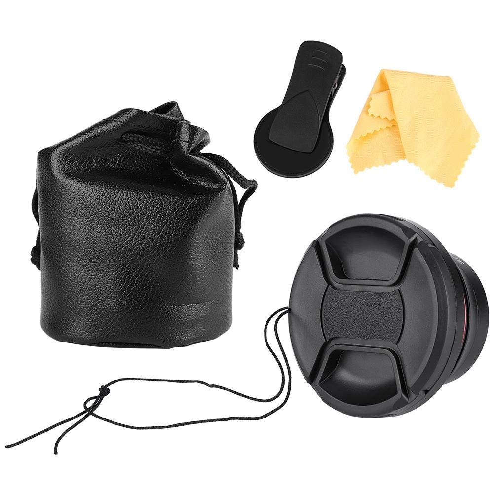 37mm 0.39X Professional HD Wide Angle Lens with Macro Lens and 37mm Phone Clip for Camcorder DSLR Camera