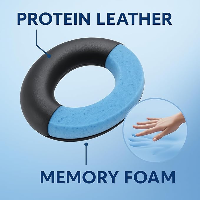 Premium Replacement Ear Pads for Bose Bose QC45– Soft Protein Leather & Memory Foam Cushions – Enhanced Noise Isolation – Easy Installation Kit,Video & Cleaning Cloth (Black)