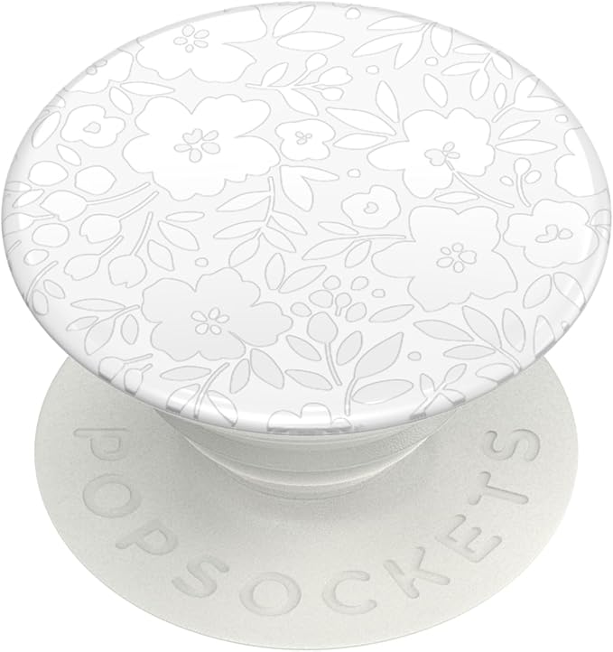 PopSockets Phone Grip with Expanding Kickstand, Adhesive Grip, Cute PopSockets - Blanc Fresh