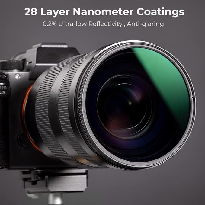 K&F Concept 43mm Circular Polarizers Filter Polarizing Filter 28 Multi-Layer Coated Super Slim High Definition CPL Lens Filter (Nano-X Series)