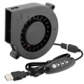AmRunJe 75mm x 15mm USB Cooling Blower Fan 5V, for Cooling Helmet Computer