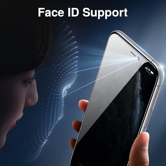 SMARTDEVIL 2PACK Privacy Screen Protector for iPhone 11/XR Shatterproof Tempered Glass [True 28°Anti Spy] [9H Hardness] [Auto Dust-Elimination Install], [Bubble Free]