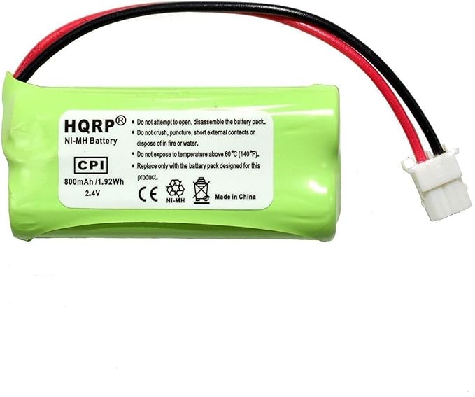 HQRP Cordless Phone Battery Compatible with VTech BT162342 / BT262342 / 89-1347-01-00/8913470100 / 89-1347-02-00/8913470200 / 2SNAAA70HSX2F Replacement