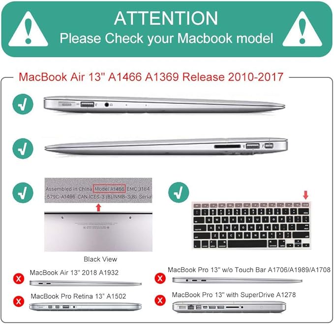 Mektron for MacBook Air 13 Case A1466/A1369 (2010-2017 Release), Snap-on Plastic Hard Shell Cover for MacBook Air 13.3 inch with Keyboard Cover,Blooming Chrysanthemums