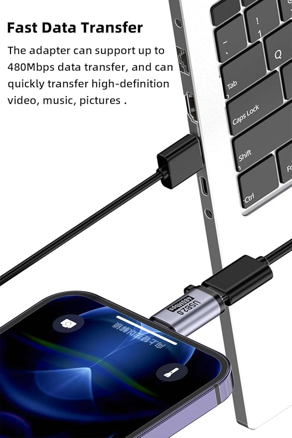 Jadebones USB C to Micro USB/Mini USB/Lighting Adapter, 8 Pack
