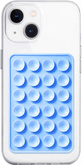 Silicone Suction Phone Case Mount, Non Slip Sticky Phone Grip for Cellphone, Silicon Adhesive Suction Cup Phone Mount, Strong Grip Holder for Selfies and Videos (Sky Blue)