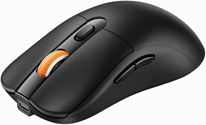 ProtoArc Bluetooth Wireless Mouse, USB C Mouse, EM15 Rechargeable Compact Portable Type C Wireless Mice for Laptop, Tablet, PC, Windows, Mac OS-Black