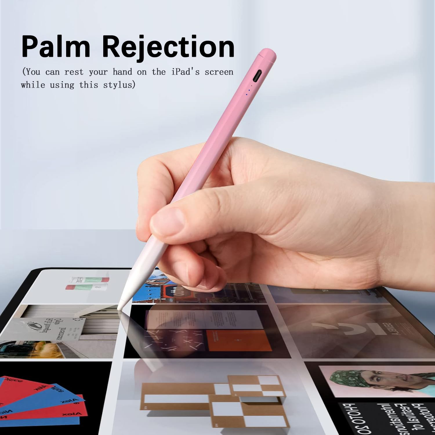 Stylus Pen for Apple iPad(2026-2018),Tilt Sensitivity Palm Rejection Fast Charge Stylus Pencil,Apple i Pad Pencil for iPad 11/10/9/8/7/6th,Pro 13/12.9/11(M5/M4),Air 13/11(M4/3/2),Mini 7/6/5th,Magnetic
