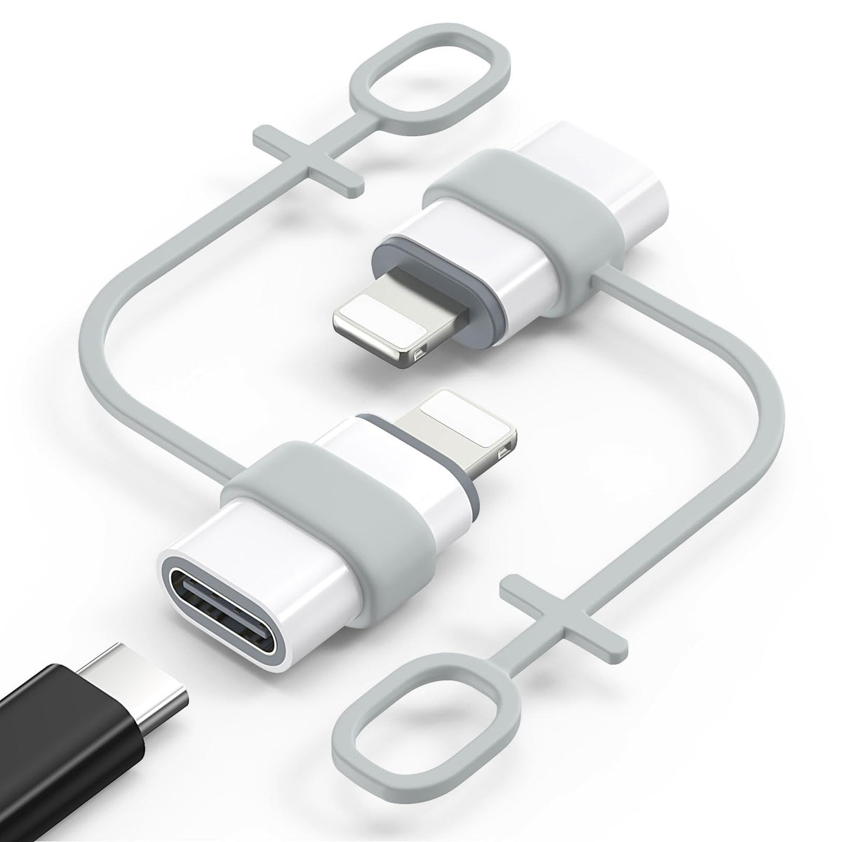 MoKo USB C to Lightning Adapter for iPhone 14/13/12, 2 Pack