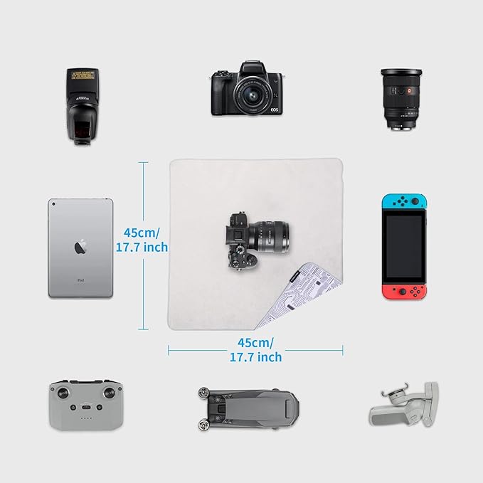 PGYTECH Protective Wrap, Anti-scratch Lens Wrap, Lens Protector, Magic Self-Adhesive Cloth Protective Wrapper for DSLR/Camera/Phone/Accessories