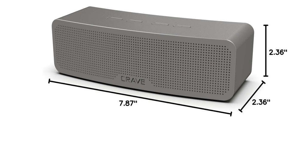 Crave Curve Portable Bluetooth Wireless Intelligent Speaker with Enhanced Bass, Built-in Microphone and Speakerphone