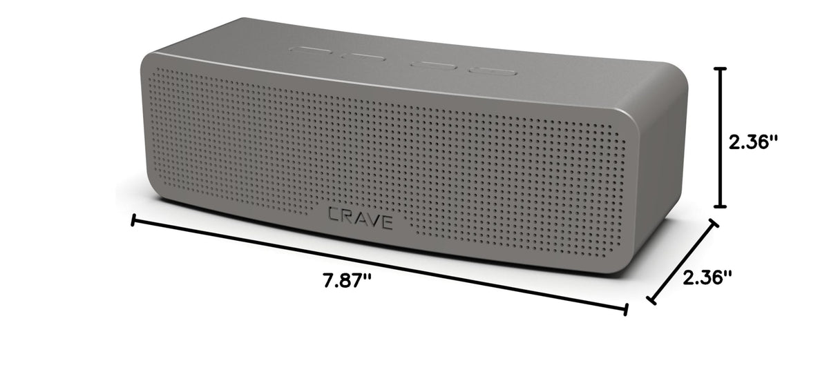 Crave Curve Portable Bluetooth Wireless Intelligent Speaker with Enhanced Bass, Built-in Microphone and Speakerphone