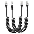 USB Type C to Lightning Cable 3FT 2Pack Coiled iPhone Charger Fast Charging