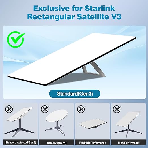 32.8FT Starlink-Cable Gen 3,Replacement-Ethernet-Cable, Satellite Internet Accessories & Extension-Cable for Star Link V3 Dish and Router