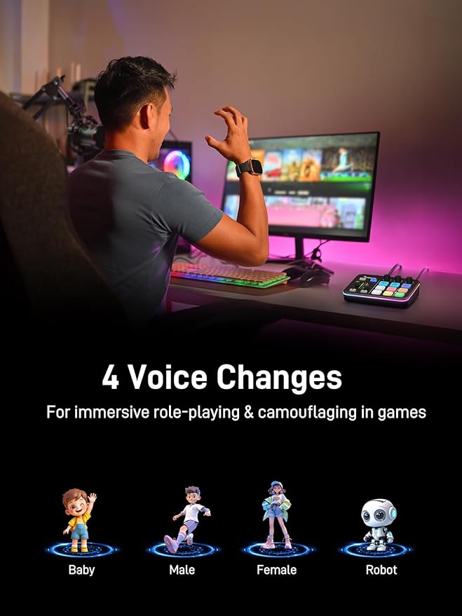 MAONO G1 NEO & PD200XS Gaming Bundle: Audio Mixer and XLR Dynamic Mic