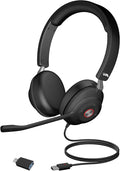 CA Essential USB Headset (HS-2000) – Professional Headset for Calls & Music, All-Day Comfort, Integrated Ear Cup Controls, Optimized for UC Platforms