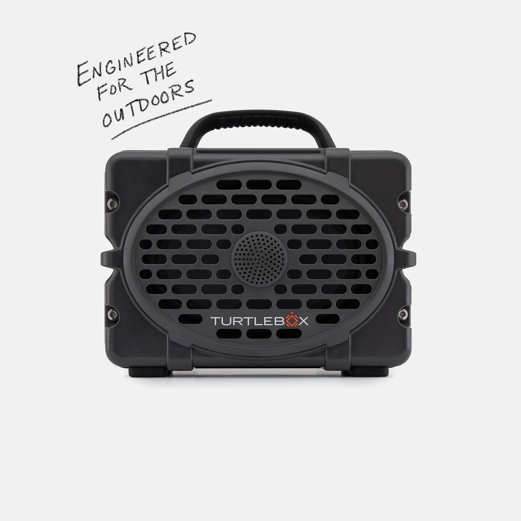 Turtlebox Original Gen 3 Outdoor Bluetooth Speaker, Gray/Hot Pink