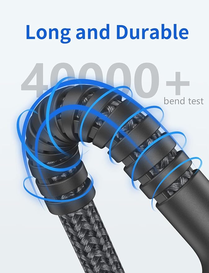 iPhone Charger, [Apple MFi Certified] 2Pack 10FT Long Lightning Cable Nylon Braided Cable iPhone Charger Cord Compatible with iPhone 14 13 12 11 Pro Max XR XS X 8 7 6 Plus iPad and More