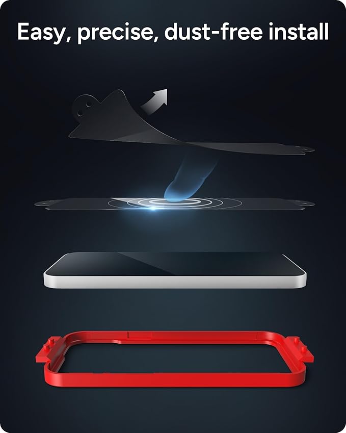 ZAGG InvisibleShield Glass Elite iPhone 15 Pro Screen Protector - 5X Stronger with Reinforced Edges, Scratch & Smudge-Resistant Surface, Easy to Install