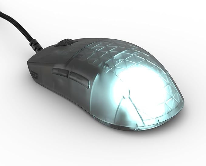 ENDGAME GEAR OP1 RGB Gaming Mouse - Precision Sensor, Kailh GX Switches, White Frost, RGB Lighting, Dark Frost