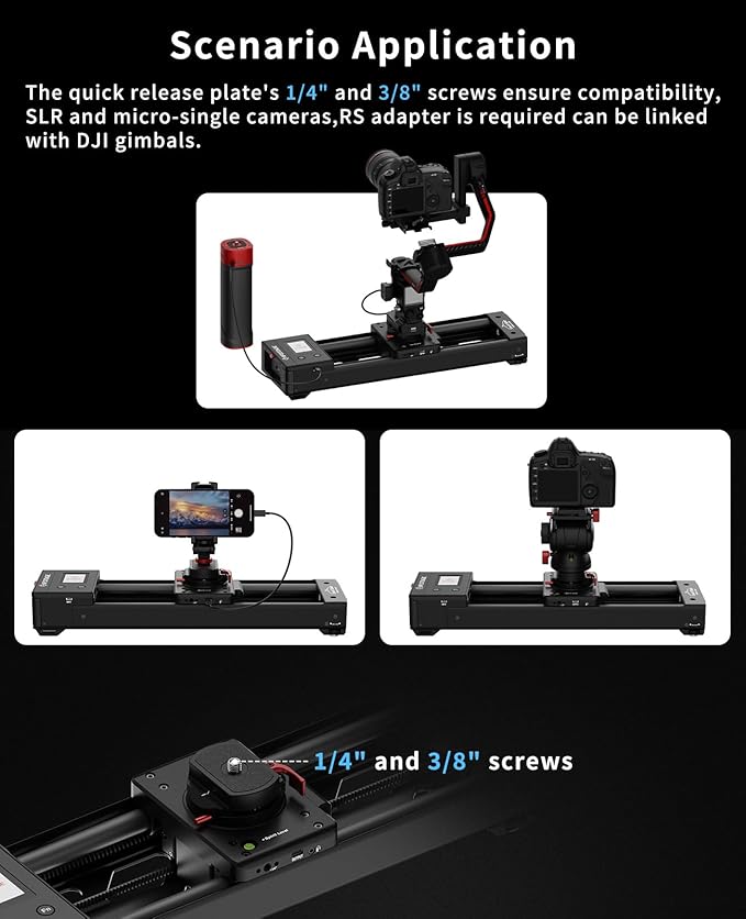 IFOOTAGE Shark Slider Nano II-660 (26inch) Motorized Camera Shark Slider with Dedicated Battery Grip PD140H Combo
