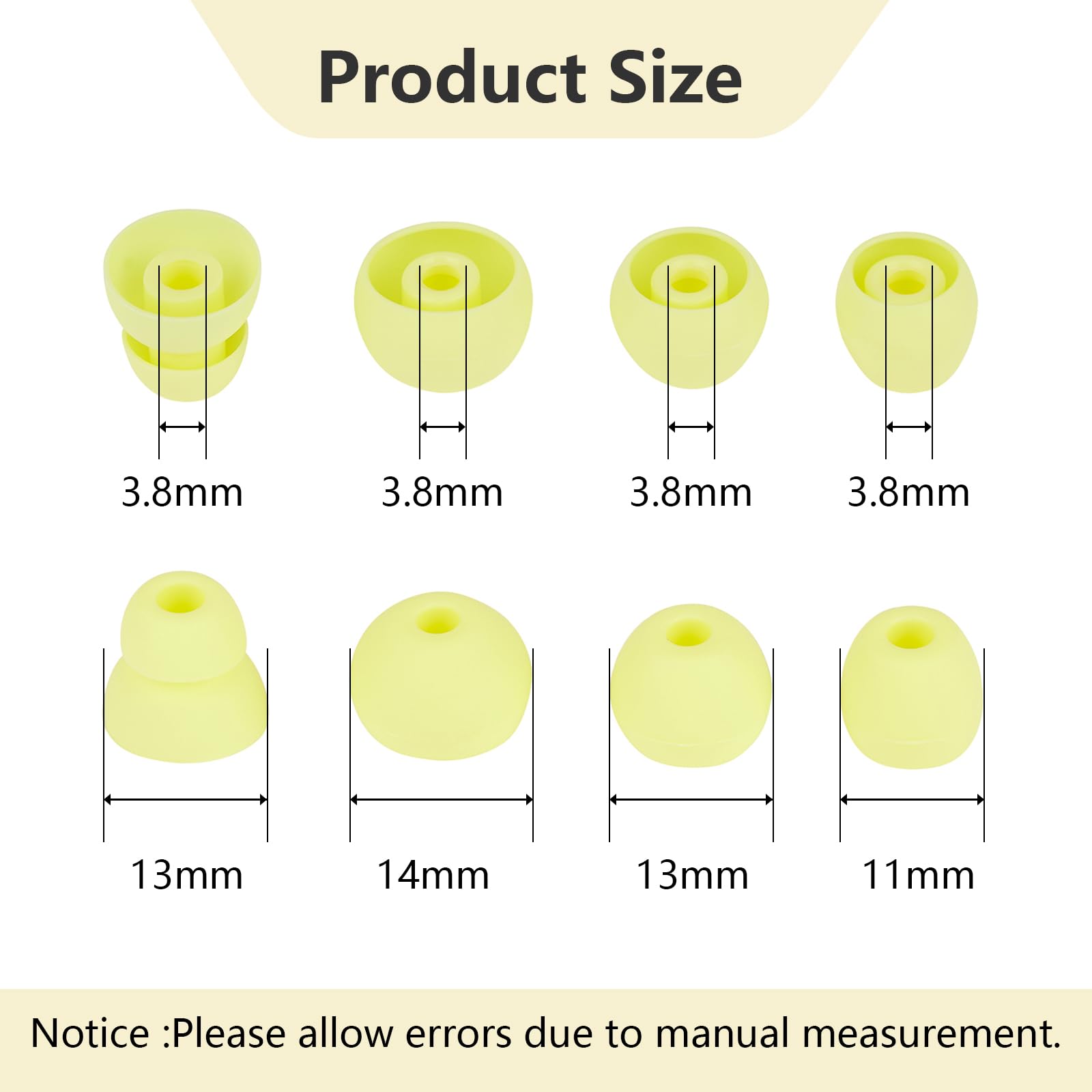MQIMY Silicone Earbud Tips Replacement Ear Tips Compatible with Powerbeats Pro Beats Wireless Earphone Headphones Earbud Covers 4 Pairs