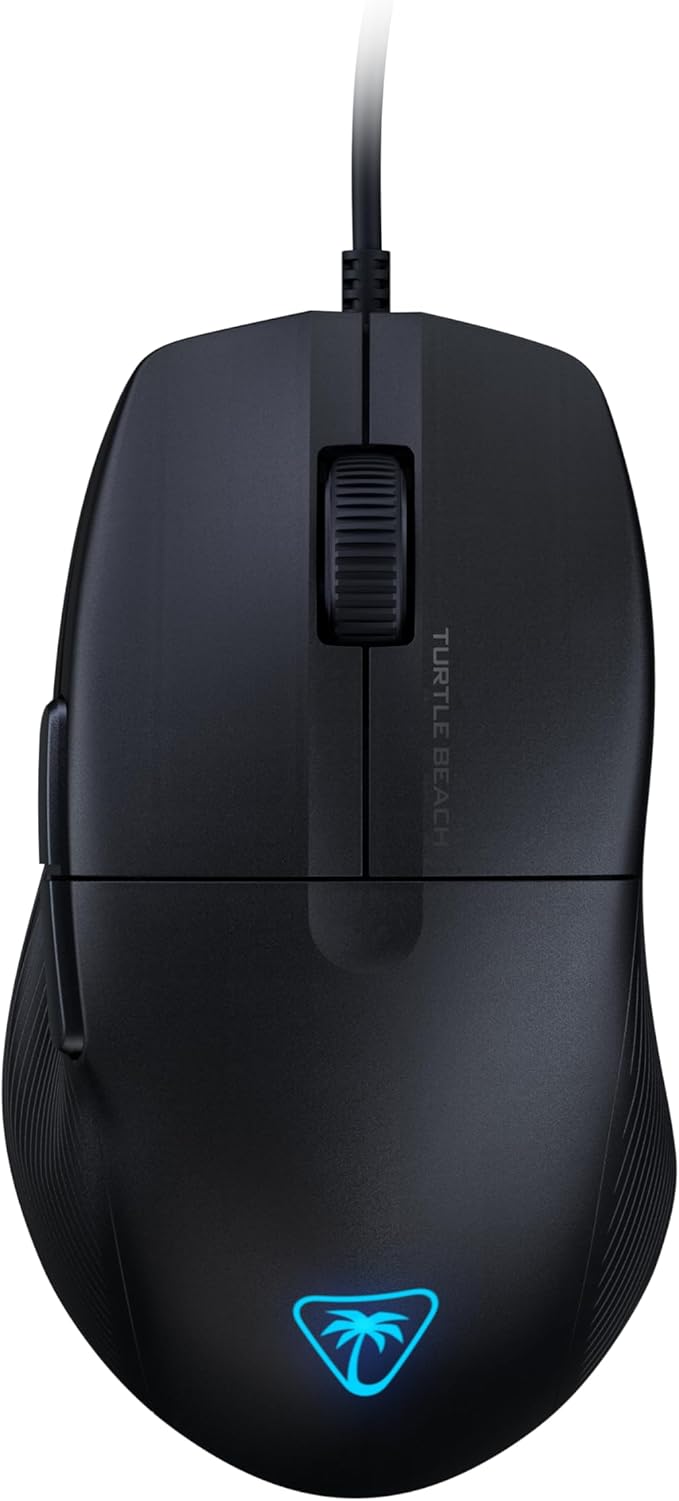 Turtle Beach Pure SEL - Ultra-Light Ergonomic RGB Gaming Mouse, 8K DPI Optical Sensor, Mechanical Switches, Pretension System, Pure PTFE Glides, RGB Illumination – Black
