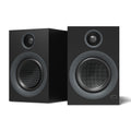 HOTMAY Bluetooth Bookshelf Speakers, 75W Powered Active Speaker with 4 Inch Woofer, HiFi Speaker with aptX Bluetooth USB for Home, Studio, Gaming, Set of 2, Black